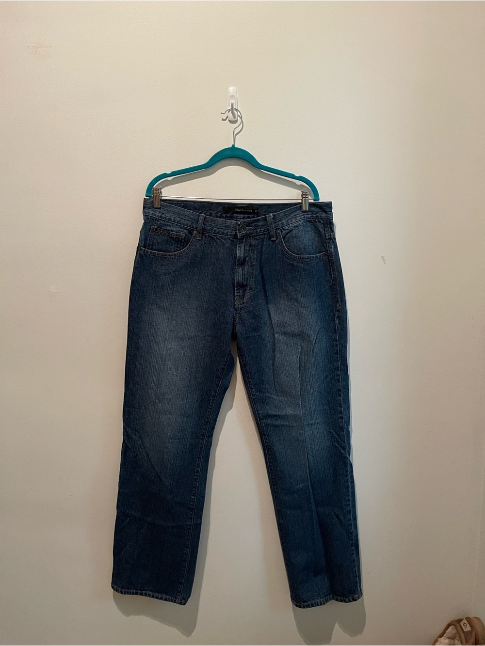 Calvin Klein Men's Dark Blue Relaxed Jeans